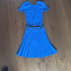 Sandro blue skirt/ top set size 2 (10)