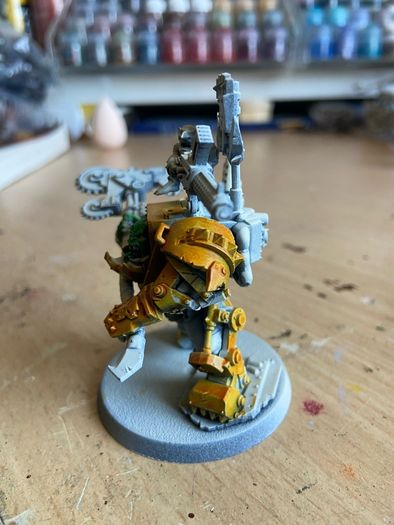Warhammer 40k Ork Warboss in mega armour