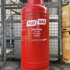 Propane cylinder 34kg with screw on regulator