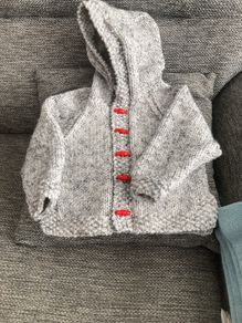 Handknit chunky hoody