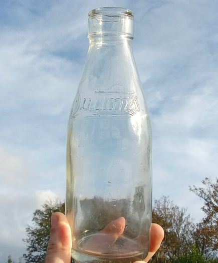 1920s Sutton's Dairies Tel-El-Kebir Vintage Milk Bottle
