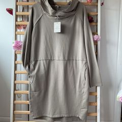 dress bnwt casual hooded dress size small 10/12 khaki marina gigli