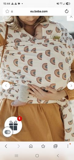 Boba Serenity Wrap, Rainbows print
