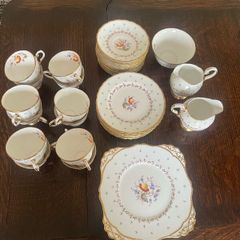 Vintage Tuscan Fine Bone Tea Set - 12 settings