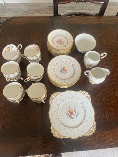 Vintage Tuscan Fine Bone Tea Set - 12 settings