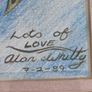 Lovely Fraamrd Signed Pictuer Of Egale  Pencel Coloered By Alan Whitty. Image 3
