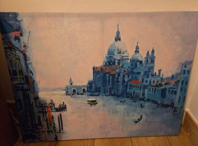 canvas painting, Venetian dusk