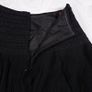 Hugo Boss Vintage Black High Waisted Smocked Tiered Ruffle Chiffon Silk Mini Skirt 6UK/34EU Image 9