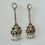 Art Deco Vintage Style Drop Dangle Crystal Earrings Image 2