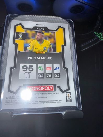 Neymar Jr Four Corners Blue Wave Prizm