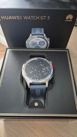 Huawei Watch GT 5 46mm VLIB19 Blue Woven Strap Boxed with Original Charger
