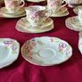 Vintage 33 Piece Royal Albert Crown China Floral Spray Tea Set For 10 Person Setting Made In England Image 9