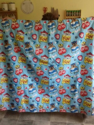 Children's Paw Patrol  curtains with tie backs