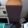 Pair of vintage KEF speakers on original stands Image 2