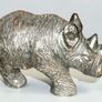Small heavy rhino figurine Image 2