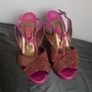 Pink and Gold Gina Stiletto Heels with Crystals Size 6 Image 2