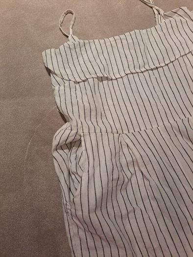 White Stripe Jumpsuit uk14