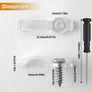 100pcs Strip Light Mounting Brackets,Fixing Clips,One-Side Fixing,100 Screws Included 1pc screwdriver (Ideal for 10mm Wide Waterproof Strip Lights), Image 3