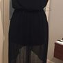 Black chiffon beach dress Image 3