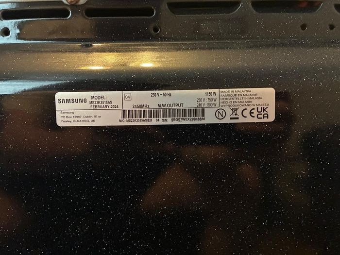 Samsung microwave