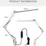 LED Folding Metal Desk Lamp Clip on Light Clamp 3 Colors Adjustable Image 6