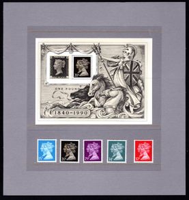 1990 Great Britain 1840-1990 The Penny Black Anniversary Book