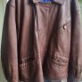 oversized brown leather jacket vintage Image 3