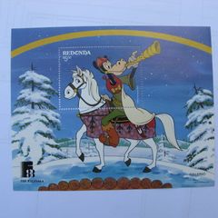 Redonda Stamps Disney Mini Sheet 1988