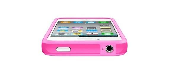 iPhone 4/ 4S Bumper Case Hard Plastic Rubber with Metal Buttons for Apple Iphone 4/4S Free Screen Protector Front Back