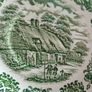 Green and White Transfer Ware Image 6
