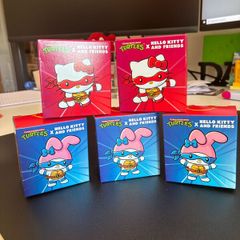 Teenage Mutant Ninja Turtles and Hello Kitty MacDonalds Figures Raphael Leonardo