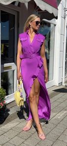 purple occasion wear dress