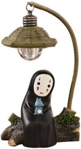 No Face Man Night Light Table Desk Lamp Miyazaki Hayao Anime Kaonashi Children Gift Kids Toy Home Decor Craft Decorative Sleep Lamp