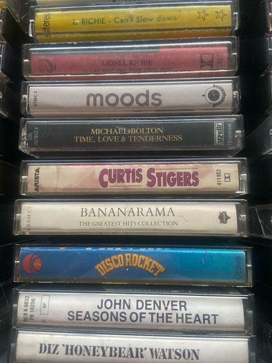 Cassette tapes collection.