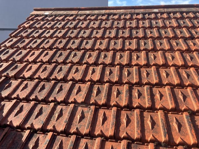 Clay roof tiles