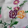 Vintage Embroidered Tablecloth Image 2