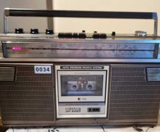 From 1979 Sharp GF-6060H Searcher Stereo Radio Cassette Recorder, working perfect.