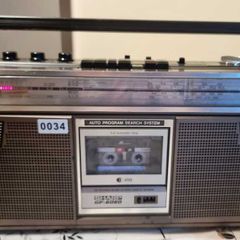 From 1979 Sharp GF-6060H Searcher Stereo Radio Cassette Recorder, working perfect.