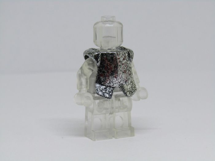 Lego Prototype Minifigure LOTR The Lord of the Rings Uruk-hai Speckled Armor Accessory This Is A Authentic Lego Employee Prototype Done In Speckled Part These Speckled Parts Are A Prototype That A Lego Employee Had Made As A New Idea For Some New Parts As