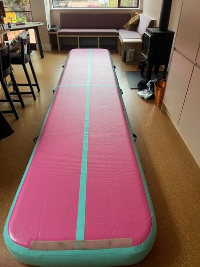 Gymnastics Airtrack pink and teal