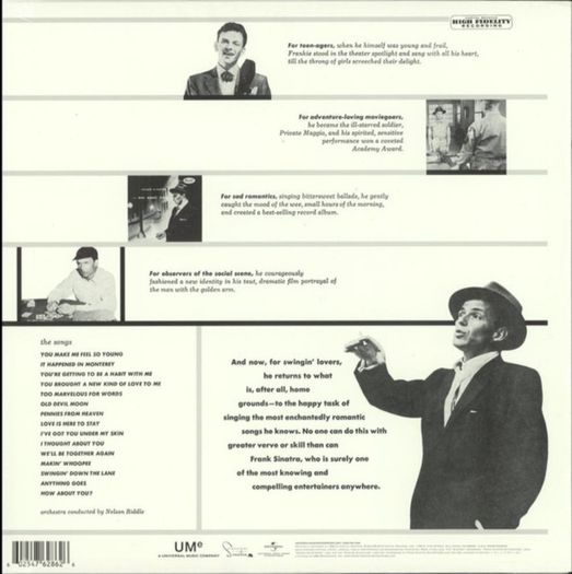 Frank Sinatra - Songs for Swingin' Lovers, Vinyl, LP, Remastered, Mono, 180g, RE