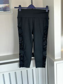Brand New Ladies Fitness Yoga Pants with Mesh Panel Details