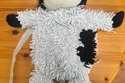 White and Black Backpack