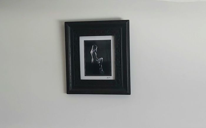 Framed set of art nude photos