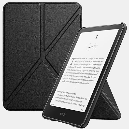 Amazon Kindle Voyage 7th Generation 6" 4GB Wi-Fi Black eBook Reader With Original Case Cover/ Used