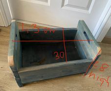 wooden bed