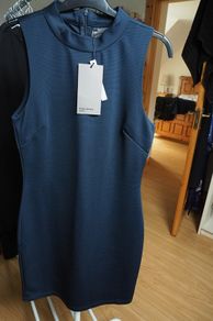 navy midi dress