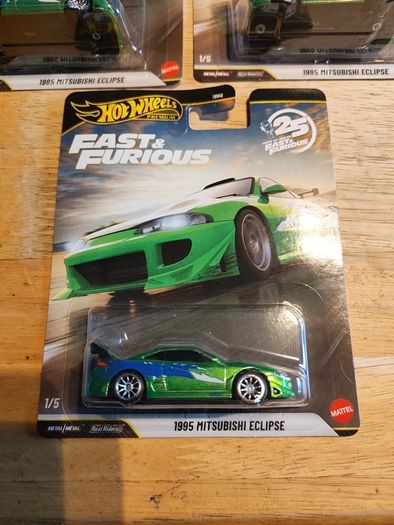 Hot wheels premium Fast and Furious 1995 Mitsubishi eclipse 1/5 X5
