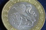 San Marino Bimetallic Coin 1000 Lire 1997