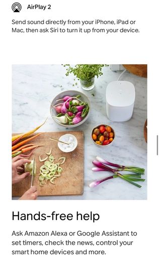 Sonos One wireless speaker in white